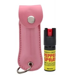 Tactical 20KV High Power Stun Gun Self Defense Protection w/ Pepper Spray Pink