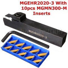 20mm MGEHR2020-3 Lathe Turning Tool grooving cutting holder + MGMN300-M Inserts