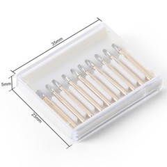 Dental FG 7406 Burs Tungsten Carbide Trimming&Finishing Egg Shape
