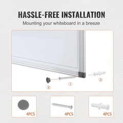 36 x 24 Inches,Wall-Mounted Magnetic Monthly Planner,Comes with 1Magnetic Eraser