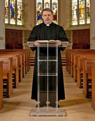 Clear Acrylic Podium Transparent Church Pulpit Plexiglass Lectern Debate Wedding