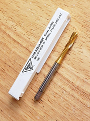 M5 x 0.8 Spiral Flute Bottoming Tap, D4, TiN Coating – Balax, New