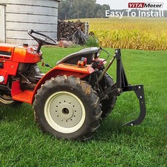 Hitch Lawn Mounted Ripper Middle Buster Plow for ATVs/UTVs Tractor W/2″ Receiver