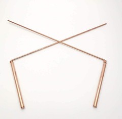 99.9% Copper Dowsing Rod- 2PCS Divining Rods with Bag – Detect Gold, Water, Ghos