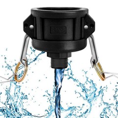 275 330 Gallon IBC Tote Water Tank Drain Adapter 2″Cam Lock for Garden Hose 3/4″