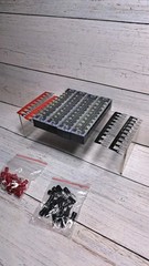 4 Pcs Dual Row Terminal Block, 600V 15A 10 Positions Screw Terminal Block…