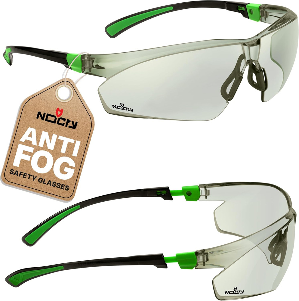 Lightly Tinted anti Fog Safety Glasses for Men or Women with Scratch-Resistant L