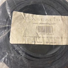 USA Sealing Bulk-Rs-H40-423 Rubberstrip, Buna-N, 10Ftl, 3Inw, Bulk-Rs-H40-423