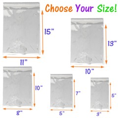 8 Sizes Crystal Clear Self Seal Transparent Plastic Cellophane Poly OPP Bags NEW