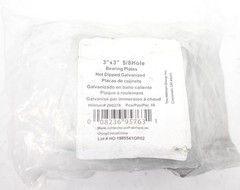 Hillman Bearing Plates Hot Dipped Galvanized 3″ x 3″ 10 Pack Set 260278
