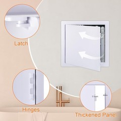 Plastic Access Panel for Drywall Ceiling 10 x 10 Inch Reinforced Plumbing Wall A