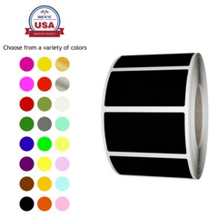 Colored Coding Stickers 1.57 x 0.75 Inch Rectangular Labels in Rolls 500 Pack