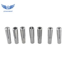 7Pcs 2MT #2 Morse Taper Round Collet Chuck Set 1/8″ -1/2″ MT2 3/16 1/4 3/8