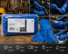 Marigold Multi Plus 40 Chemical Resistance Glove Size 11 XXL 60 Pairs / Case New