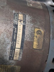 Gast 1022-V120-G272X vacuum pump, Doerr/GE 3/4HP 115/230V, dual glass filters
