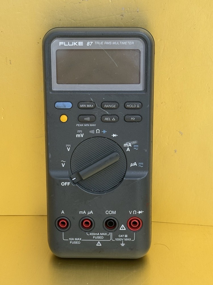 Fluke 87 True RMS Multimeter Tested Working -No Test Leads