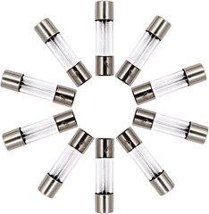 10 Pack F3AL Fast-Blow Fuse 3A Max 3Amp 125V Glass Fuses 0.2 X 0.78