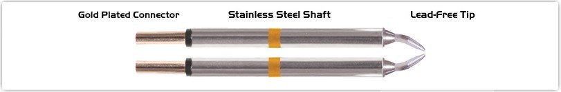 NEW Thermaltronics M70TZ015 Tweezers Cartridge Pair – Chisel 1.5mm 0.06″
