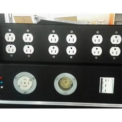L21-30 30amp Inlet L5-20Outlet Electric Metal Rack Mount Panel Power Distro Box