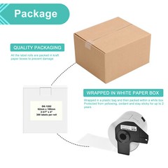 5ROLLS 62mmx100mm Shipping Label 2-3/7″x4″ Compatible Brother QL-810W DK-1202