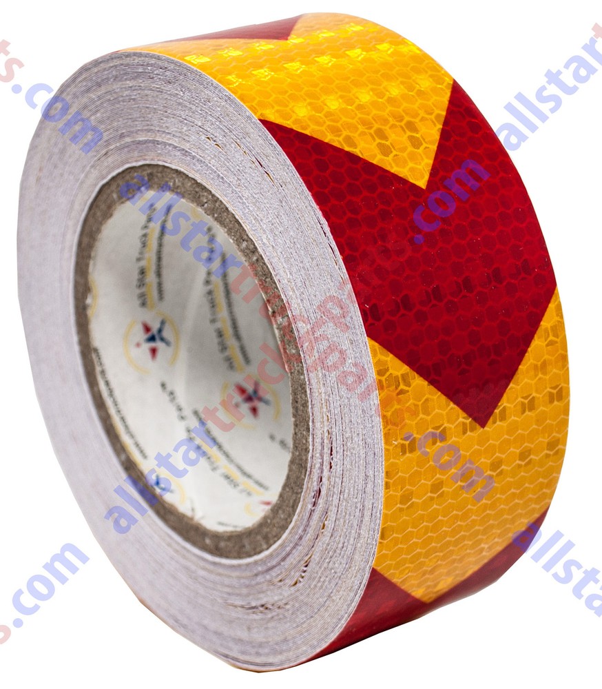 Yellow Red Arrow Reflective Tape 2″ Hazard Warning Reflective Conspicuity Safety