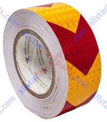 Yellow Red Arrow Reflective Tape 2″ Hazard Warning Reflective Conspicuity Safety
