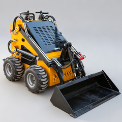 🔥2026 Mini Wheel Skid Steer Loader 23HP RATO Gasoline Engine Skid Steer Loader