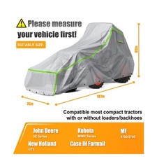 Tractor Cover for John Deere, Kubota, and New Holland – 600D Oxford Fabric fo…