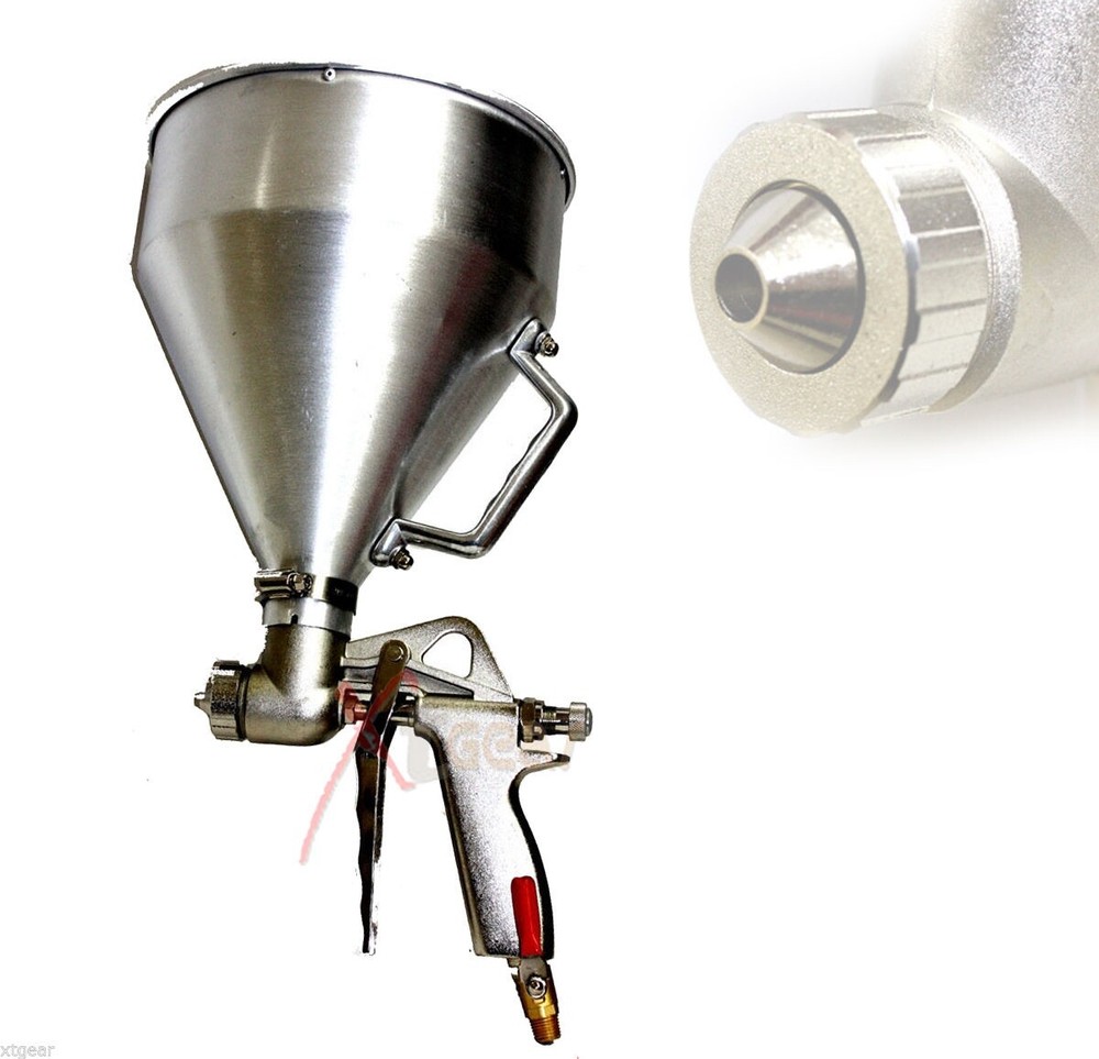 NEW ALUMINUM HOP AIR DRYWALL CEILING WALL TEXTURE SPRAYER HOPPER SPRAY GUN