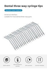 Air Water Spray Dental 3 Way Syringe Tips For 3 Way Tube Nozzles Tips /Tuebs