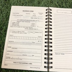 Vintage 1995-97 Michael Stevens 12 Months Spiral Mini Planner 6”x4”clean