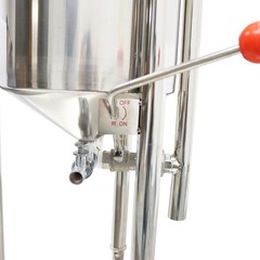 55lbs/25kg Commercial Rice Washer Pressure Type Stainless with Flow Water