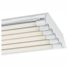 6 Bulb Lamp T8 LED High Bay Light 4 ft. 5000K Multi-Volt Commercial Damp Rated