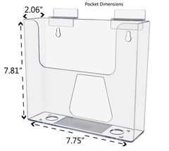 Slatwall 7.5″W Booklet Display Advertisement Holder
