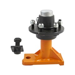 1x New 6 x 5.5 Lug Superior Shipping Container Wheels Bolt-on SINGLE Spindle Kit