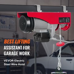 Electric Hoist 1320lbs Crane Winch with Wired Remote Control 1150W 110V