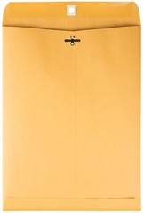 9″ x 12″ Kraft Metal Clasp Envelope – Heavyweight 28# Gummed – PICK YOUR OWN QTY