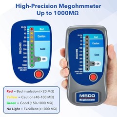 M500 Megohmmeter, Insulation Compatible with Supco M500 Megohmmeter w/ Case New