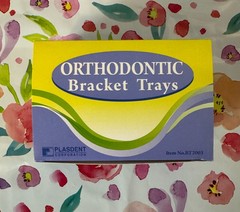 Dental Orthodontic Bracket Trays 25 pcs Ortho Bracket Trays – color – Blue