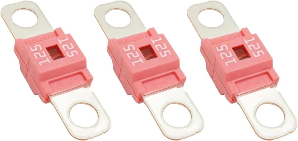 Pack of 3 AMI/Midi Fuse 125 Amp High Current Fuse Bolt-on Fuse commonly Used …