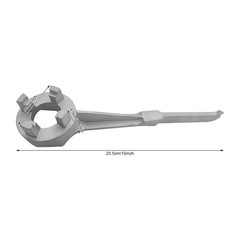 10 Inch Aluminum Bung Wrench 0.4 Lbs Dual Head Drum Cap Tool For 2″ & 3/4″ Caps