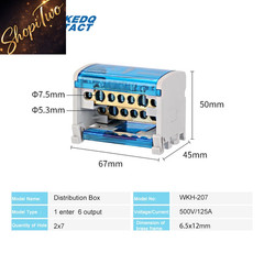 Din Rail Terminal Block WKH-207/211/215/407/411/415 Modular Distribution Block Sc