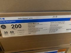 Eaton 200A Indoor Main Lug Load Center 30-60 Plug On Neutral Panel BRP30L200 NEW