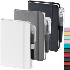 NIRMIRO Small Notebook Pocket Size Journal 3.7″ x 5.7″, 3 Pack, (White, Grey,…