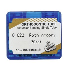 80Pcs Orthodontic Buccal Tubes Dental 1st 2nd Molar Roth MBT 022 Monoblock Non-C