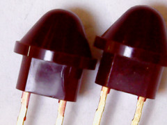 Qty 2: Rare Historic Western Electric LEDs Collectible NOS Larger Round Style
