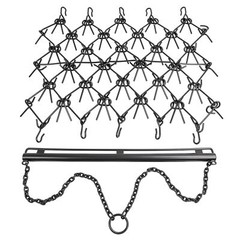 Steel Drag Harrow 4X4FT Heavy Duty Chain For ATV UTV Tractor Leveling Grading