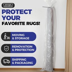 Heavy Duty Rug Storage Bag – Reusable Rug Shipping Bag, Waterproof Plastic Ru…
