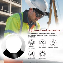Hard Hat Sun Visors Compatible with MSA V-Gard Shade Full Brim Attachment, 69…