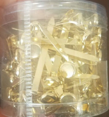 OfficeMax brass-plated fasteners 1 1/2″ 1 Box Of 100 count-Brand New-SHIP N 24HR